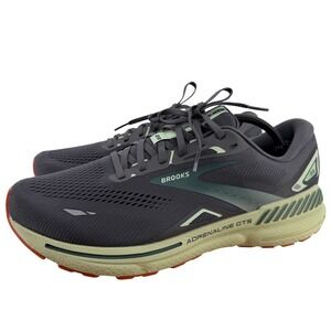 Brooks Adrenaline GTS 23 Mens Running Shoes Ebony Green Chili 1103911D020